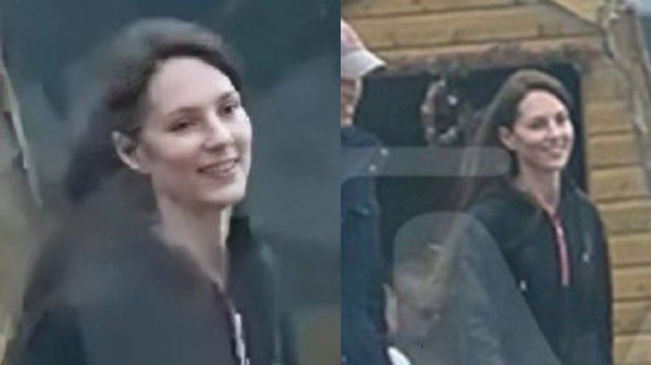 The image of the video in which Kate Middleton reappeared, whose quality was raised.