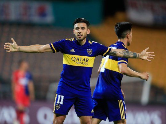Otra vez Salvio. Como en Paraguay, el delantero de Boca apareció y le dio el triunfo ante Independiente Medellín en la Copa Libertadores.