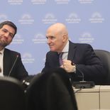 Manuel Quintar junto a José Luis Espert. el bloque de diputados de LLA suma escándalos. Manuel Quintar junto a José Luis Espert. el bloque de diputados de LLA suma escándalos.