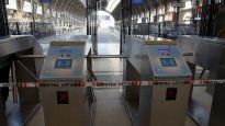 La estación de Retiro, cerrada por la falta de luz.