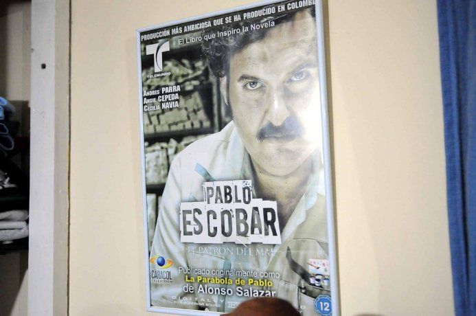 Diferentes objetos mostraban su admiración por Pablo Escobar
