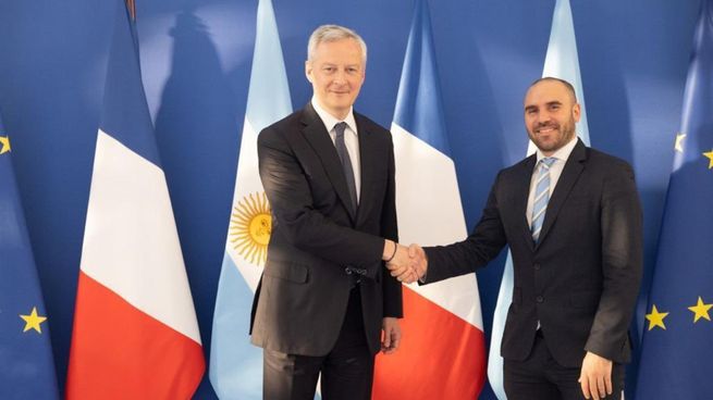 Bruno Le Maire recibió a Martín Guzmán en París.&nbsp;