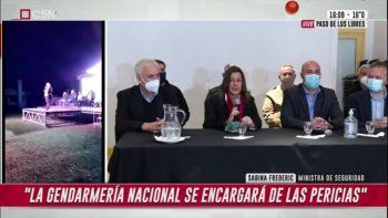 Sabina Frederic en Paso de los Libres, Corrientes.