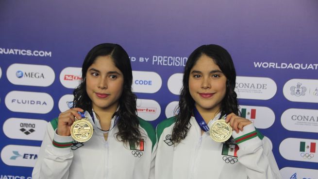 Con solo 15 años, las gemelas tapatías Lía y Mía Cueva hicieron lo impensable: vencieron a China y se coronaron campeonas en el trampolín de 3 metros sincronizado.
