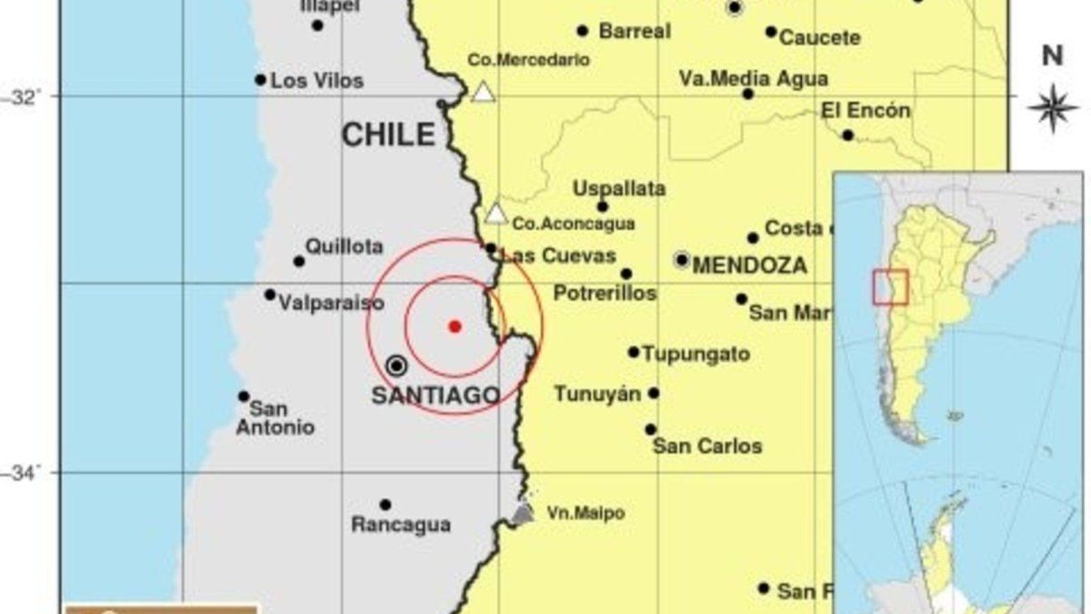 Strong earthquake of magnitude 5.8 in Chile was felt in several provinces of Argentina