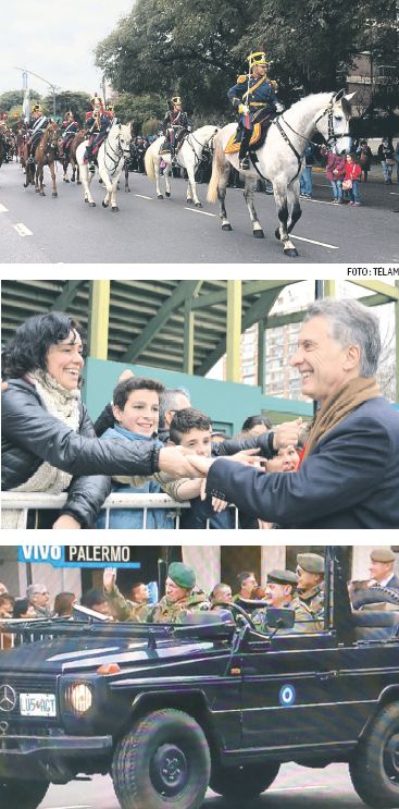 IMÁGENES. Los festejos del Bicentenario ofrecieron instantáneas para destacar. Saludos al Presidente y Aldo Rico desfilando junto a excombatientes de la Guerra de Malvinas.