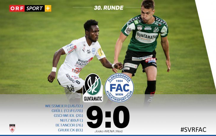 Sospechan de arreglo de partido en Europa tras el triunfo de Ried por 9 goles a 0 sobre&nbsp;Floridsdorfer.