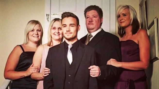 Liam Payne junto a su familia.&nbsp;