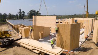 El sistema Mass Timber permite construir con piezas de madera prefabricadas, listas para ensamblar en obra