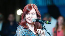 Cristina Fernández de Kirchner durante la asunción de Ferraresi. 