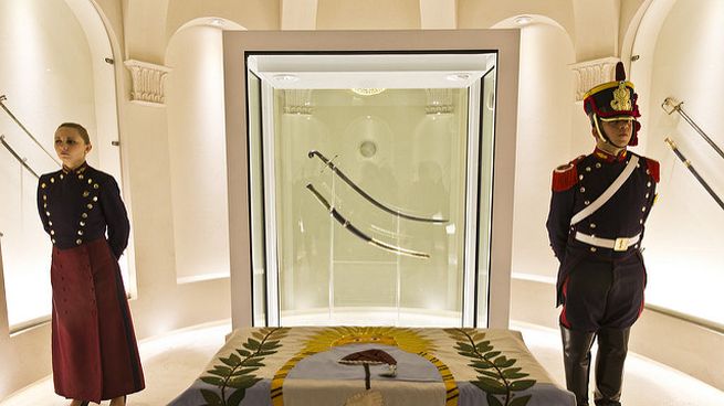 Se trata del arma que acompañó al Libertador en todas las batallas por la independencia del continente. 