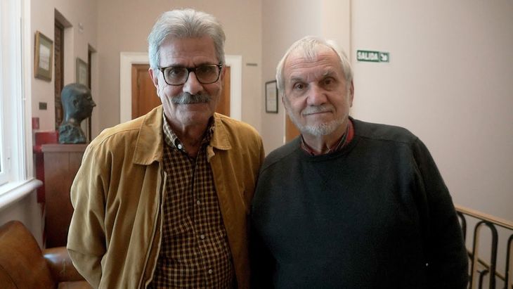 Sergio Vainman junto a Jorge Maestro, una de las duplas más prolíficas de la televisión argentina. 
