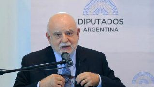 Rodolfo Barra en una de sus defensas a la ley Ómnibus, en la Cámara de Diputados.