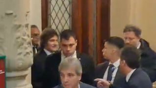 Milei apuntó contra los periodistas. Milei apuntó contra los periodistas.