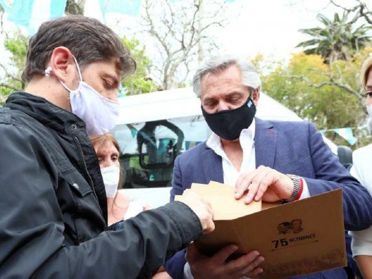 Alberto Fernández Axel Kicillof Martín García 17 de octubre