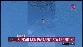 hallaron el cuerpo de un parapentista argentino accidentado en uruguay