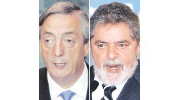 Néstor Kirchner y Lula Da Silva.