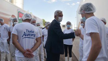 El ministro Julián Domínguez en Lácteos Aurora&nbsp;