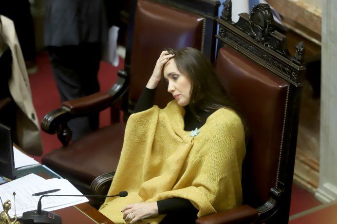 La titular del Senado, Victorial Villarruel.