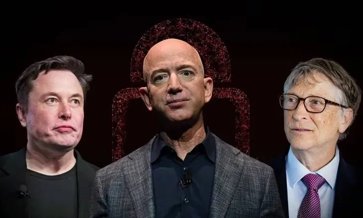 The three are part of the select group of the richest people in the world.