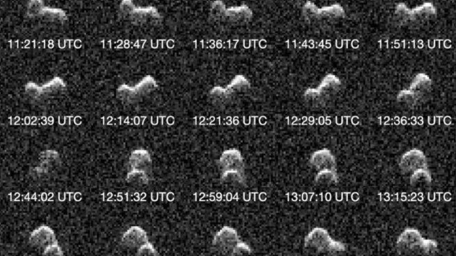 El asteroide 1997 QK1 probablemente sea uno “binario de contacto”, una de las docenas de objetos similares fotografías por Goldstone.