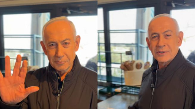 Benjamín Netanyahu publicó un video en redes sociales en el que aparece comprando café y mostrando sus manos para desmentir rumores sobre su muerte.