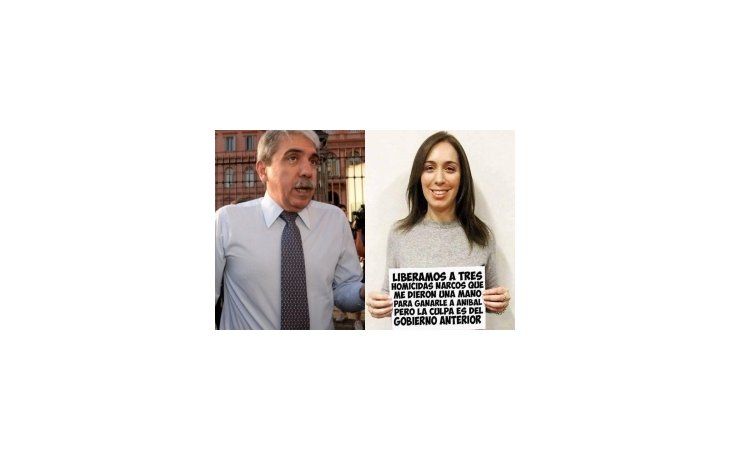 Aníbal Fernández (izquierda). La dura meme que publicó el exjefe de Gabinete contra la gobernadora.