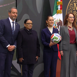 La presentación del Mundial 2026 en México con Claudia Sheinbaum. La presentación del Mundial 2026 en México con Claudia Sheinbaum.