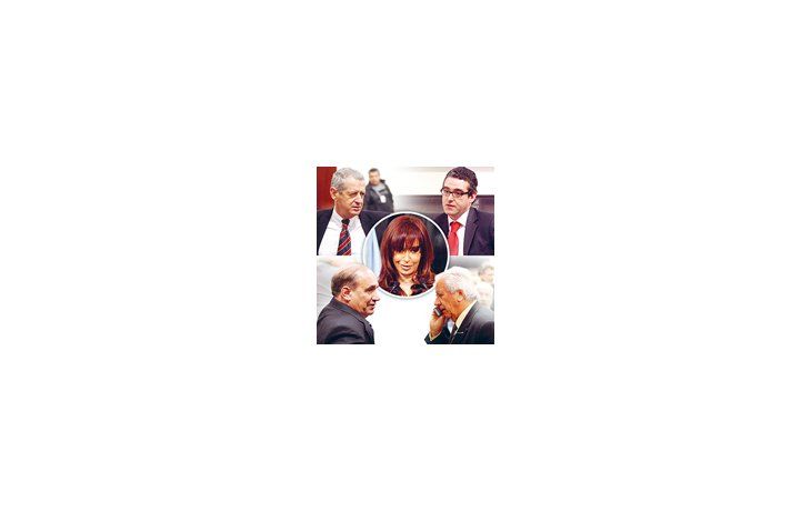 ámbito.com | Cristina de Kirchner, Jorge Landau, Eric Calcagno, José María Díaz Bancalari y Alberto Cantero Gutiérrez.