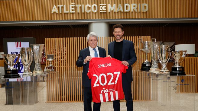 Simeone extendió su vínculo con Atlético de Madrid.