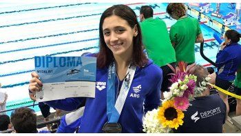 Delfina Pignatiello, el futuro de la natación argentina (Foto: CADDA).