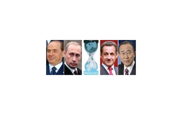 El Premier italiano, Silvio Berlusconi; el Primer Ministro ruso, Vladimir Putin; el presidente francés, Nicolás Sarkozy; y Secretario General de la ONU, Ban Ki-moon.