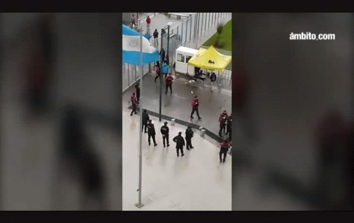 denuncian que una patota del sutecba agredio a trabajadores de ate que realizaban una protesta