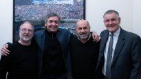 Martín Sabbatella, Máximo Kirchner, Mario Secco y Carlos Castagneto.