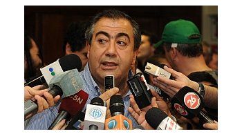 El titular del sindicato de Sanidad, Héctor Daer, dio una conferencia de prensa al término del Comité Central Confederal de los antimoyanistas.