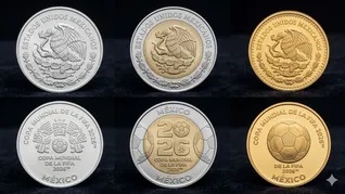 Las monedas conmemorativas del mundiañl cuestan conseugirla en forma oficial y en el mercado negro las de 20 pesos se eleva de 80 pesos a 250 pesos y hasta los 500 pesos. Las monedas conmemorativas del mundiañl cuestan conseugirla en forma oficial y en el mercado negro las de 20 pesos se eleva de 80 pesos a 250 pesos y hasta los 500 pesos.