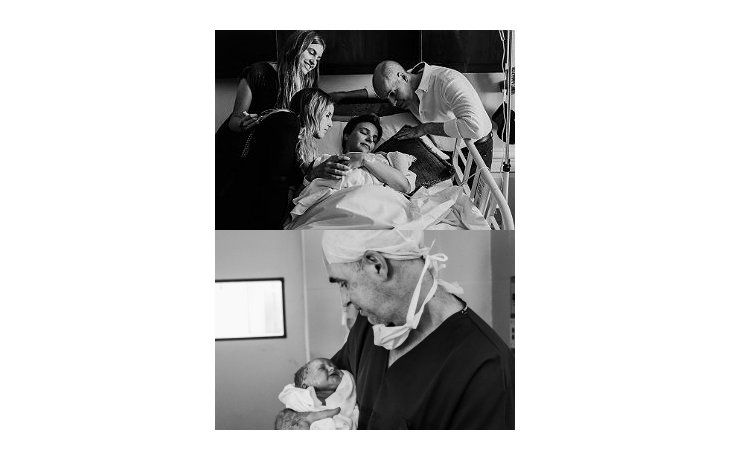 La emotiva foto que Rodríguez Larreta subió a su cuenta de Twitter minutos después del nacimiento de su hija.