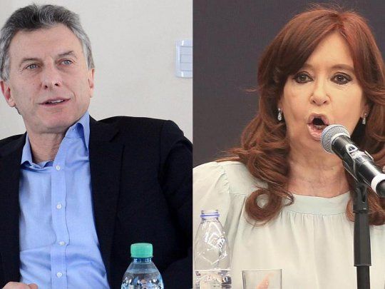 Mauricio Macri y Cristina Fernández de Kirchner.