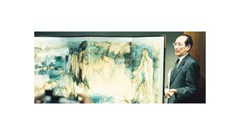 Obra del artista chino  Zhang Daquian, uno de los tres records del año, que ahora integra el cuadro de honor con Andy Warhol y Pablo PIcasso.