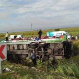 Sucedió en sentido a Mar del Plata, a la altura de la localidad de General Pirán. Sucedió en sentido a Mar del Plata, a la altura de la localidad de General Pirán.