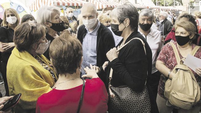 Usina. Horacio R. Larreta, ayer en la Expo Ciudad Amigable y el 2° taller sobre Economía Plateada, que se desarrollaron en la Usina del Arte.