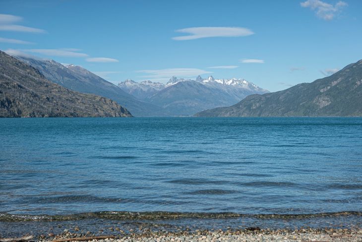 Lago Puelo: The calm of a lake surrounded by mountains. Lago Puelo: The calm of a lake surrounded by mountains.