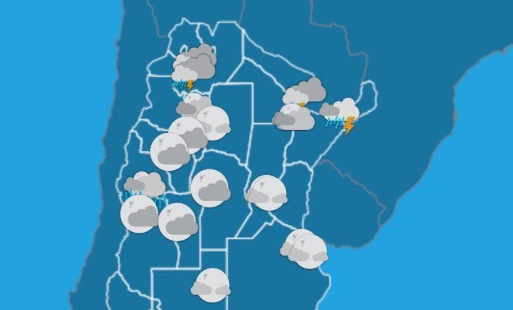 Las provincias afectadas corresponden a Jujuy, Salta, Tucumán, Catamarca, San Juan, San Luis, Mendoza, Misiones, Formosa y Chaco.