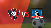 al comienzo del segundo tiempo, cerro porteno y colo colo empatan 1-1