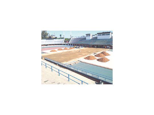 Arrancaron las obras en el Patinódromo de Mar del Plata.