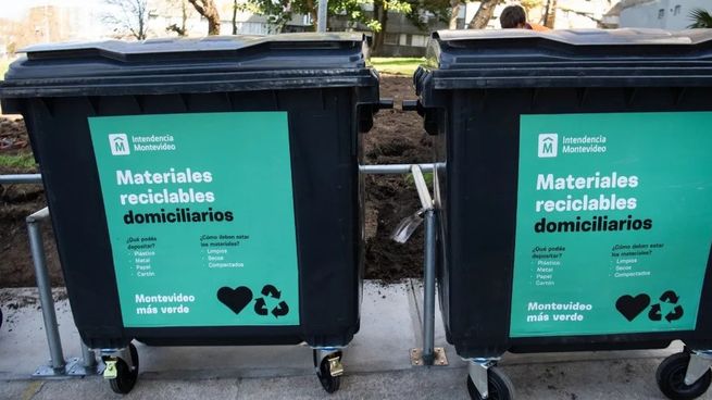 El aumento de material reciclado en Montevideo creció un 175%.