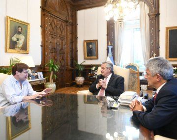 Alberto Fernández recibió a Gustavo Melella