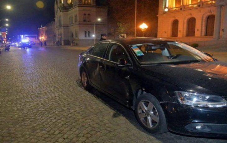 El accidente fue en la esquina de Fuerte Independencia y Belgrano.