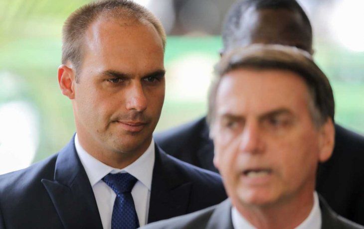 Eduardo Bolsonaro se burló de la periodista Miriam Leitao