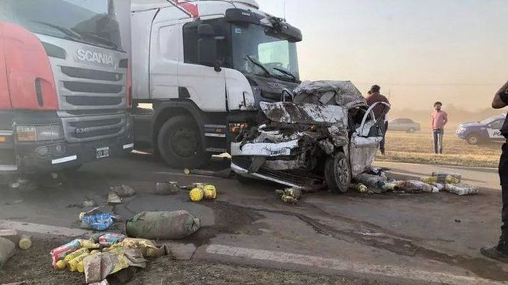 Accidente en cadena y corte de ruta en Córdoba.
